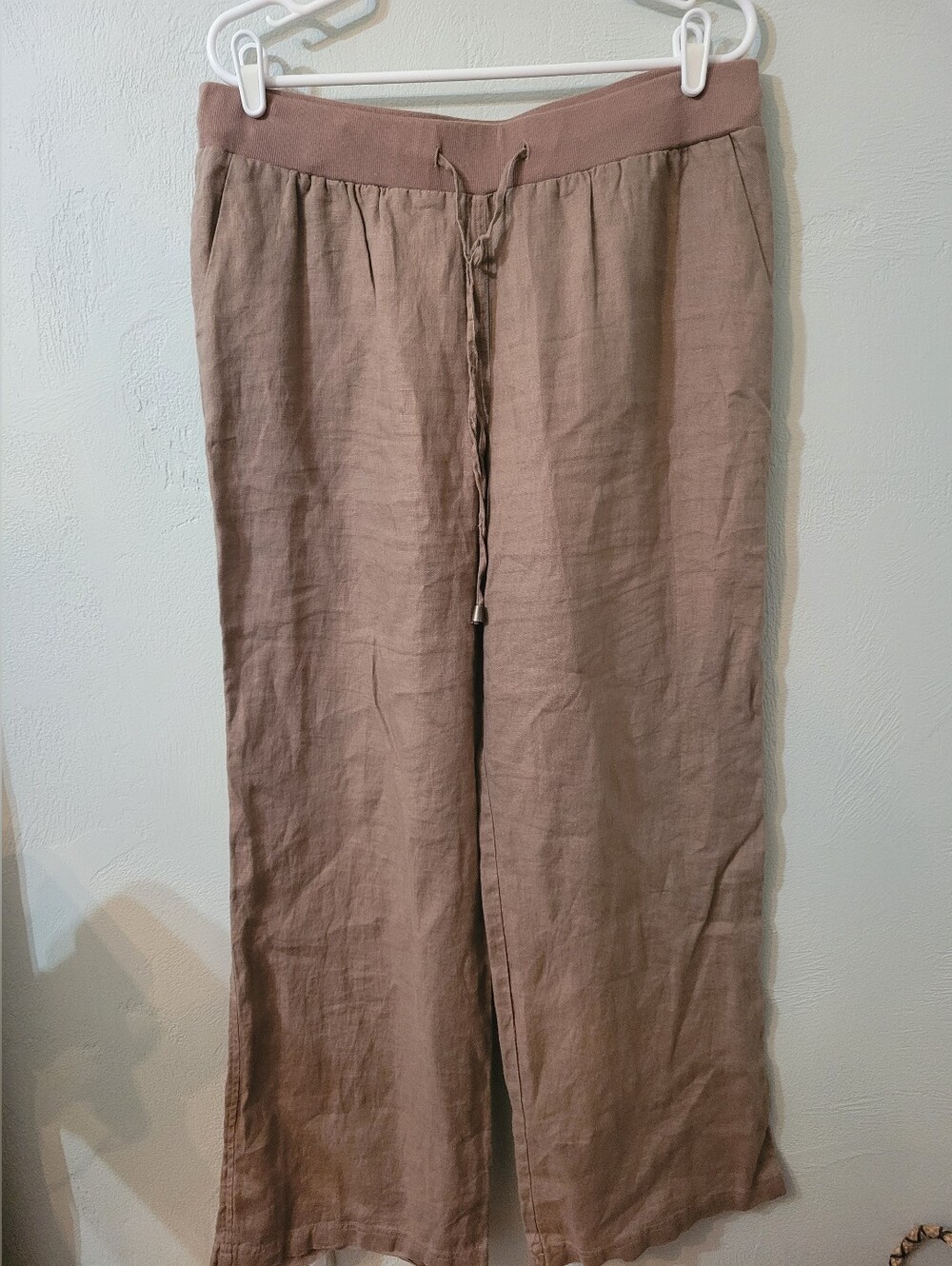 Style & Co. Wide Leg 100% Linen Body Flowy Pants Size 12!